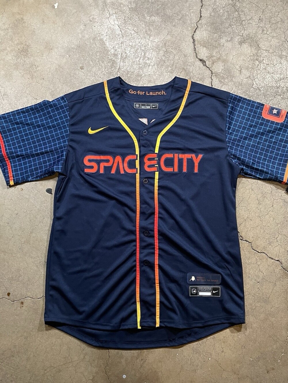 Houston Astros Space City Carlos Corea #1 Jersey Stitched Blue Men's Large